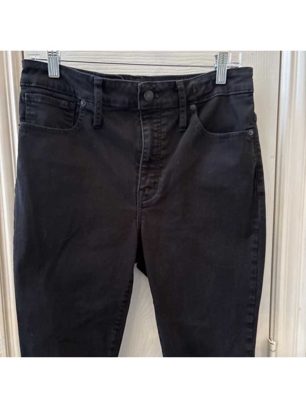 Madewell Straight Leg High-Rise Jeans 31P Petite Black